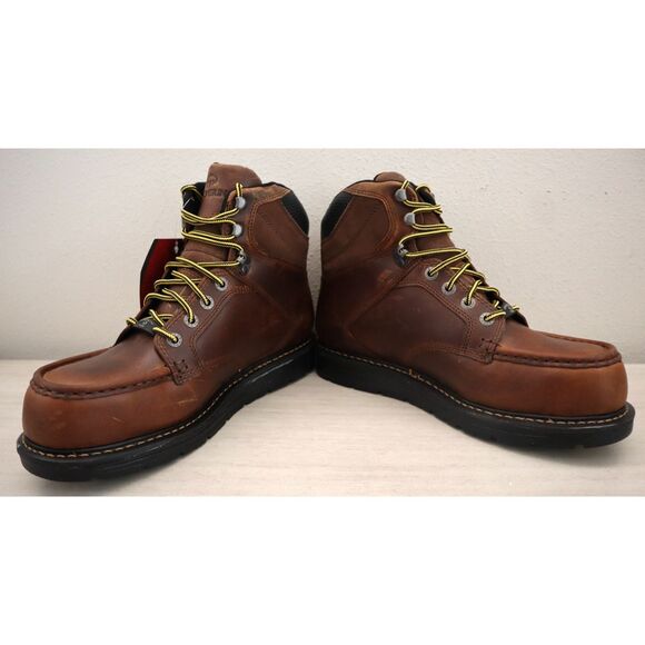 Wolverine W211001 Men Sz 11M Tobacco Brown Hellcat 6" Moc Toe CT Wedge Boot - Picture 16 of 16
